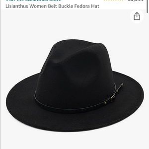 Lisianthus Women Belt Buckle Fedora Hat